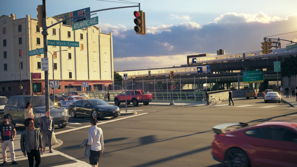 Artcadtec 3d rendering exterior architectural visualization Van Wyck Expwy-Atlantic Ave. Bridge-Existing