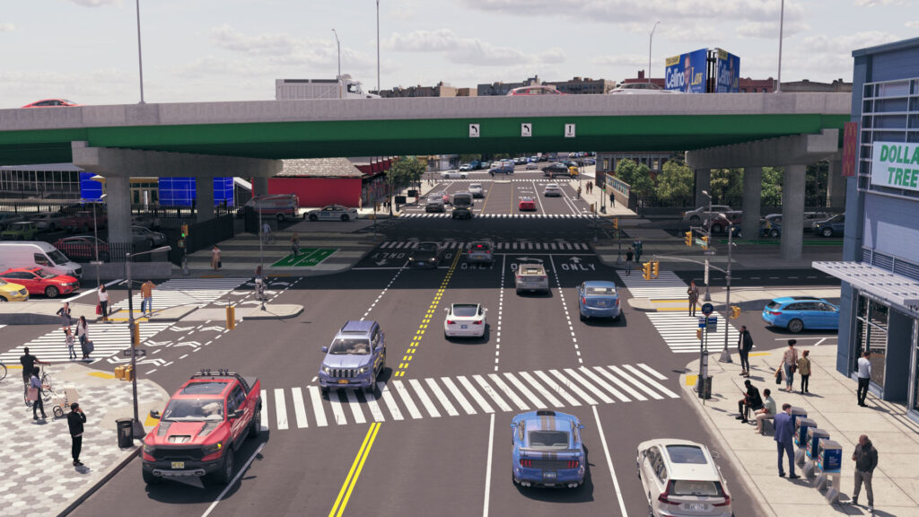 Artcadtec 3d rendering exterior architectural visualization-Hunts Point Interstate Access Improvement.