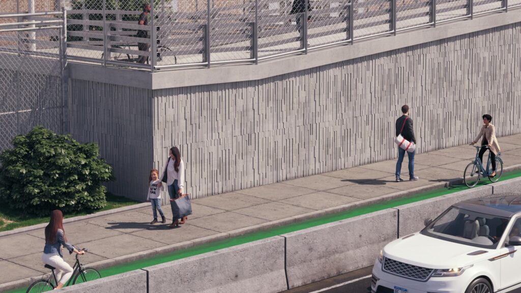 Artcadtec 3d rendering exterior architectural visualization-Hunts Point Interstate Access Improvement.