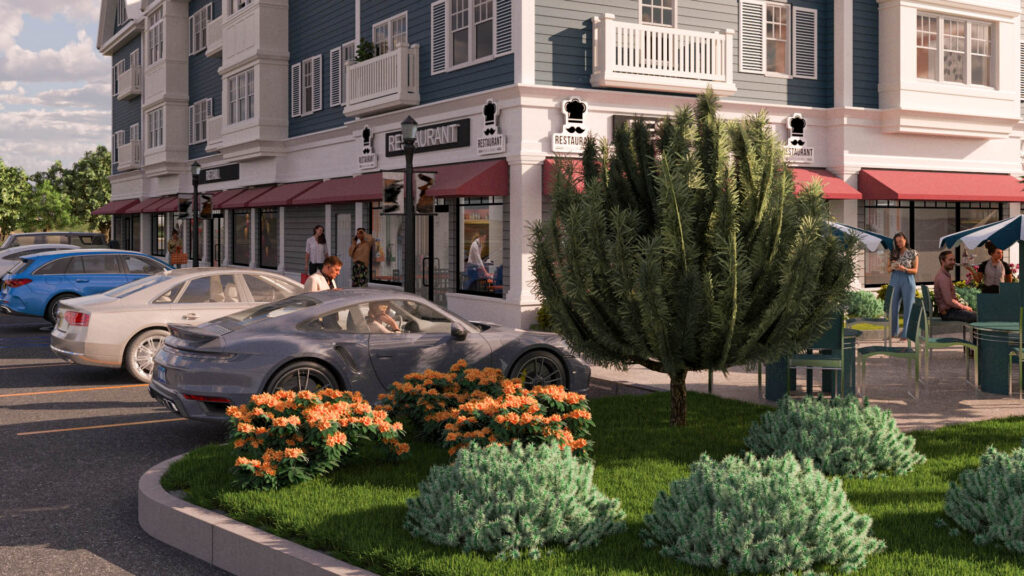 Artcadtec 3d rendering exterior architectural visualization Four Corners-Brookfield, CT