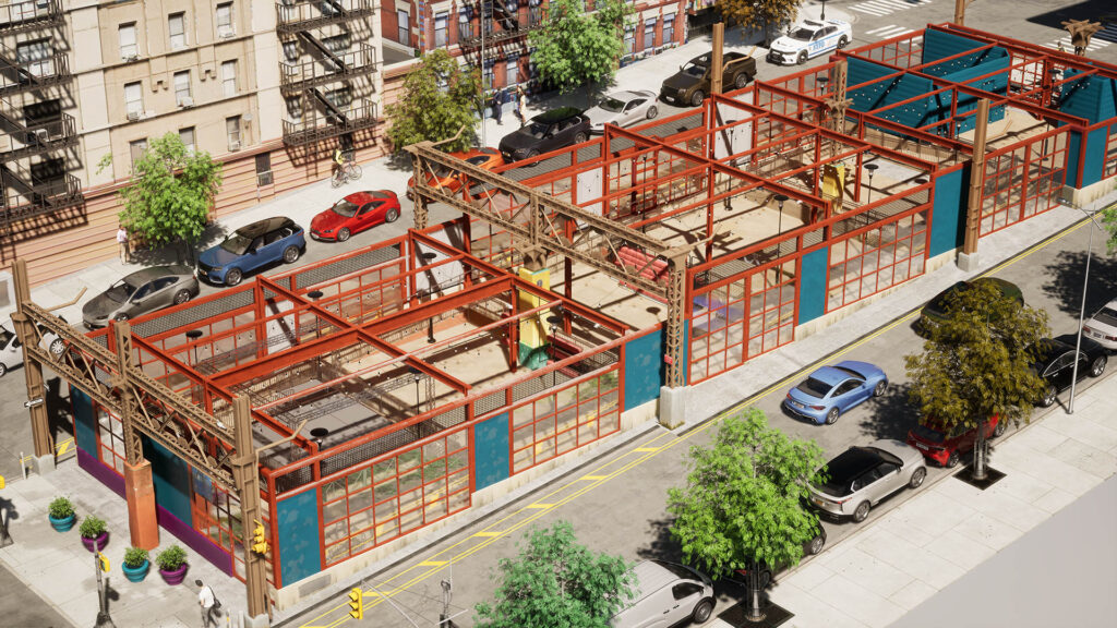 Artcadtec 3d rendering exterior architectural visualization Park Ave. Viaduct-La Marqueta/Placita-Existing