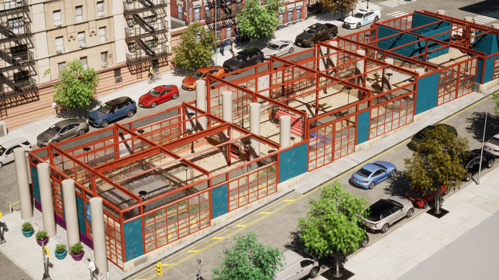 Artcadtec 3d rendering exterior architectural visualization Park Ave. Viaduct-La Marqueta/Placita-Conceptual