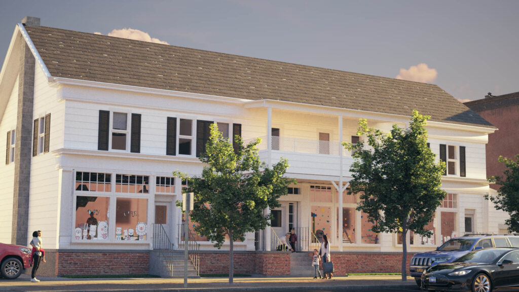 ARTCADTEC 3d rendering exterior architectural visualization NY Forward 120 Main St Richfield Springs