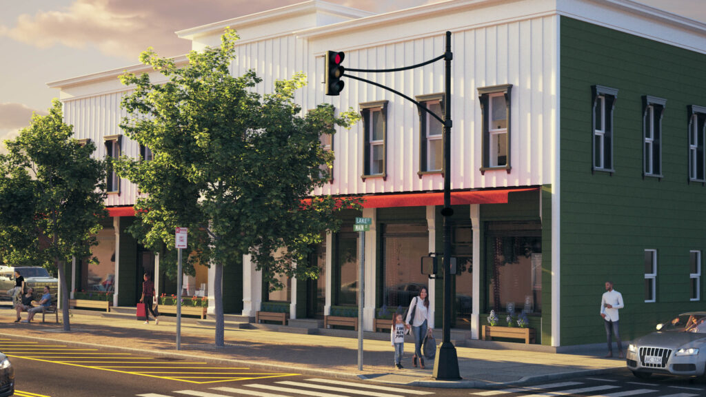 ARTCADTEC 3d rendering exterior architectural visualization NY Forward 148 Main St Richfield Springs