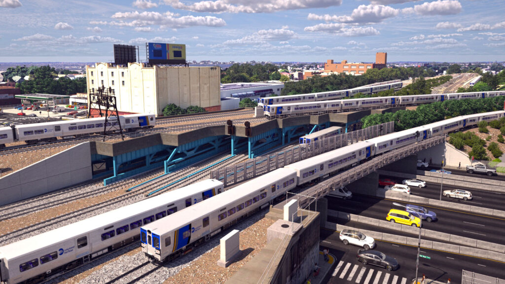 ARTCADTEC 3d rendering exterior architectural visualization Van Wyck Expwy Double Bridge Proposed