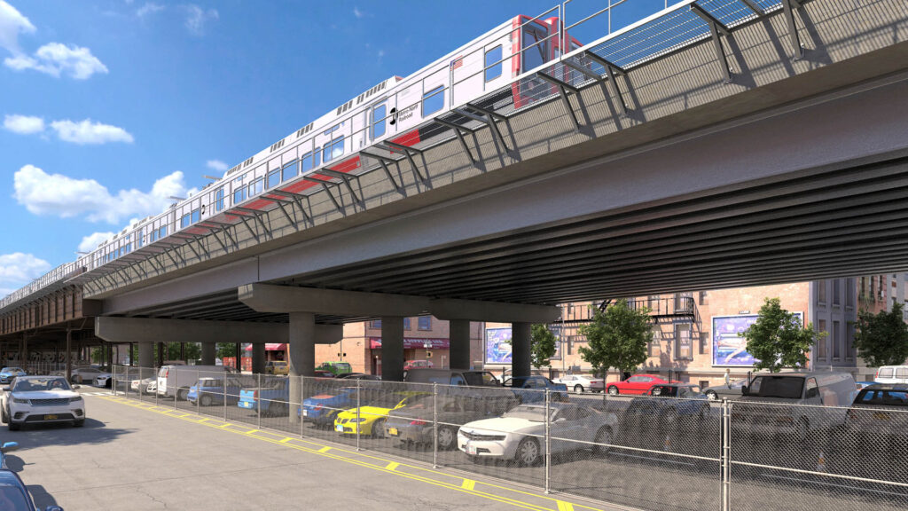 Artcadtec 3d rendering exterior architectural visualization Park Ave. Viaduct-Proposed at 122nd street