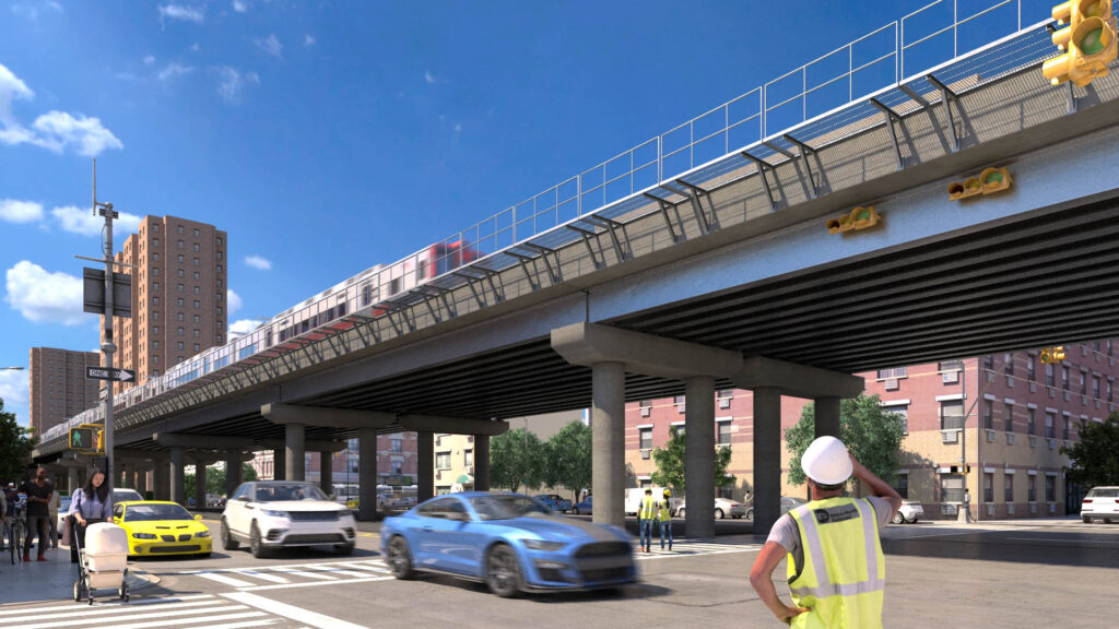 Artcadtec 3d rendering exterior architectural visualization Park Ave. Viaduct-Proposed at 117th street